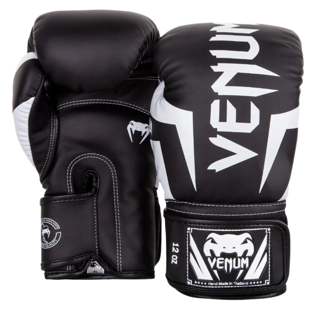 Venum Elite Boxing Gloves - Black/White