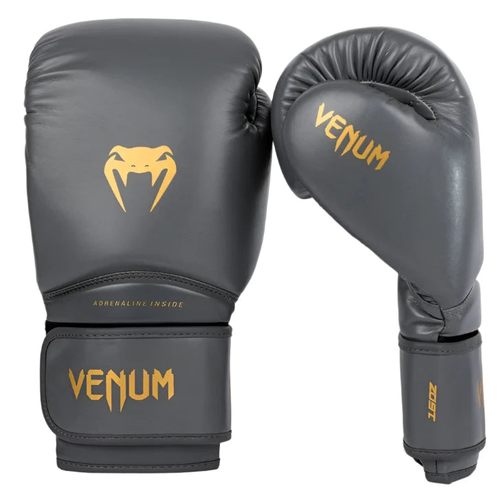 Venum Contender 1.5 Boxing Gloves - Grey/Gold
