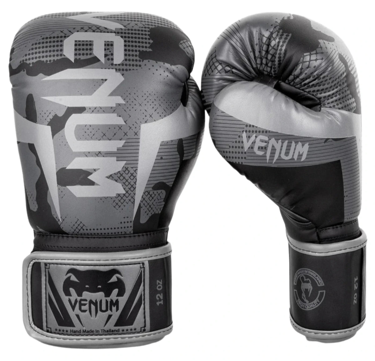 Venum Elite Boxing Gloves - Black/Dark Camo