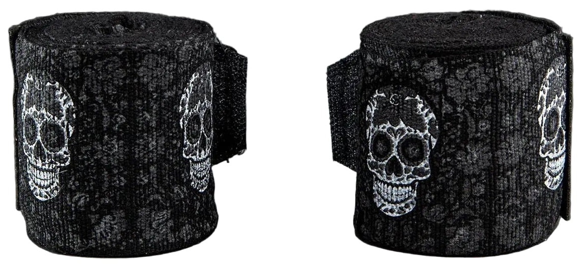 Venum Santa Muerte Handwraps - Black/White