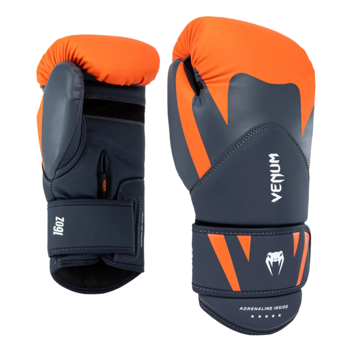 Venum Challenger 4.0 Boxing Gloves - Orange/Navy Blue
