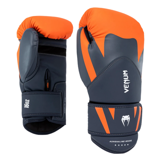 Venum Challenger 4.0 Boxing Gloves - Orange/Navy Blue