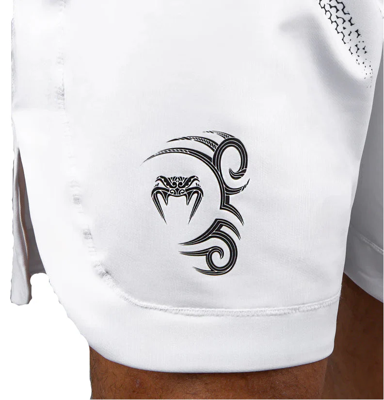 Venum x Mike Tyson Tiger Boxing Shorts - Optical White/Deep Black