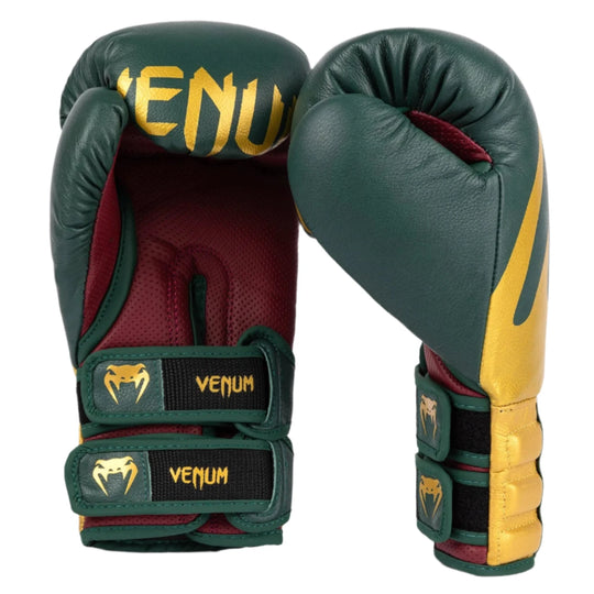 Venum Reverso Boxing Gloves - Emerald Green/Gold