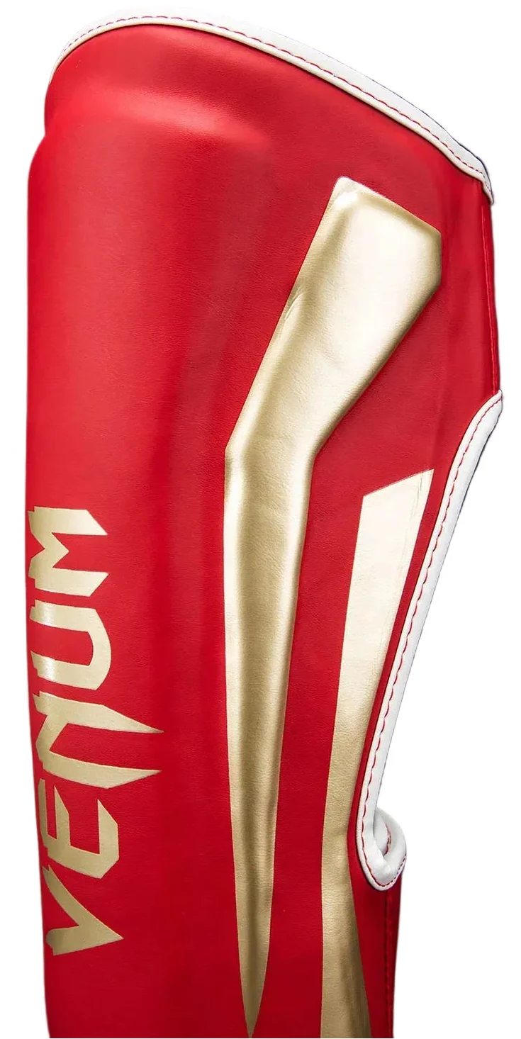 Venum Elite Shin Guards - Red