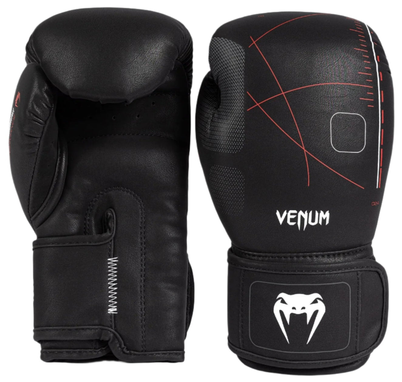 Venum Tactical XT Boxing Gloves - Black/Fire Red