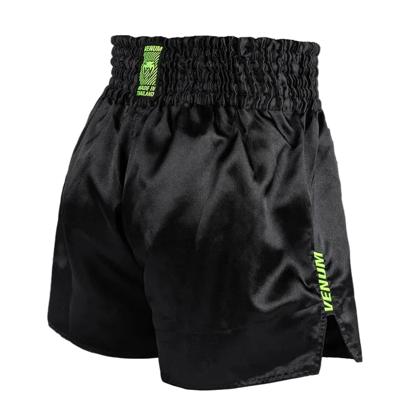 Venum Classic Evo Muay Thai Shorts - Black/ Neon Yellow