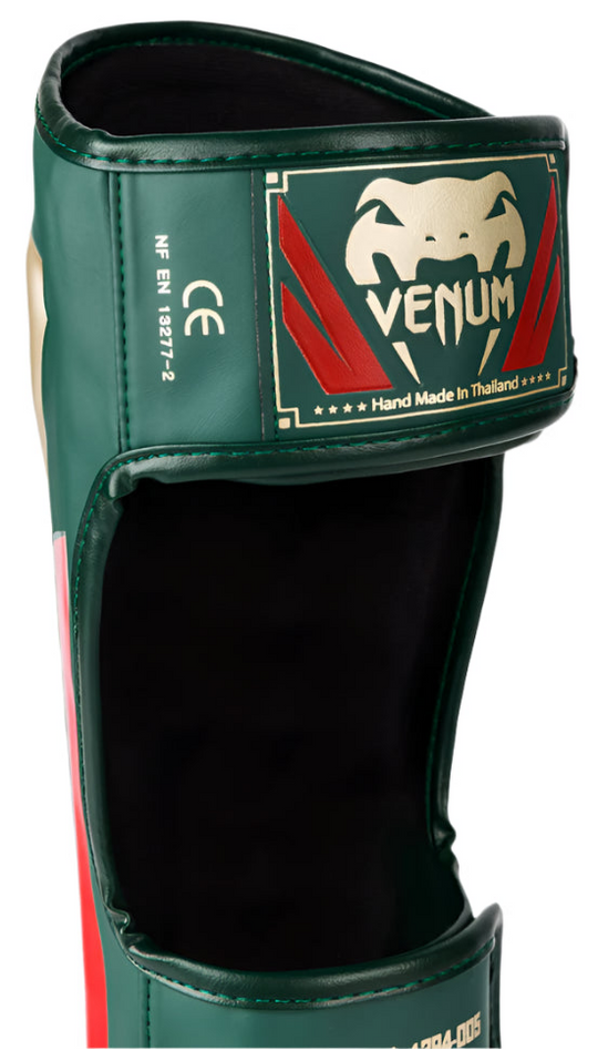 Venum Elite Shin Guards - Special Edition - Green