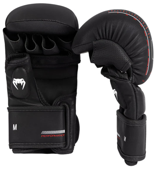 Venum Tactical XT Sparring Gloves - Black/Fire Red