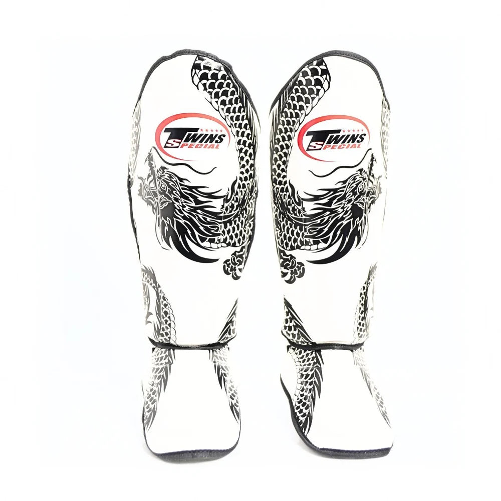 Twins Special FSGL10-49 Dragon Shin Guards - Black/White