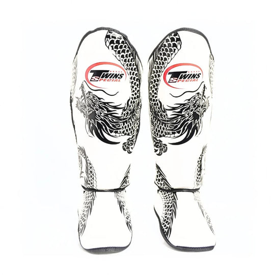 Twins Special FSGL10-49 Dragon Shin Guards - Black/White