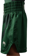 Venum Attack Kids Boxing Shorts - Forest Green/ Off White
