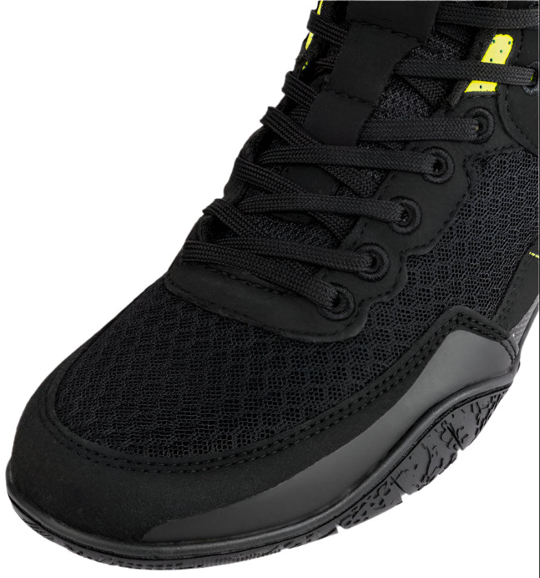 Venum Training Camp 4.0 Wrestling Shoes - Black/Neon Green