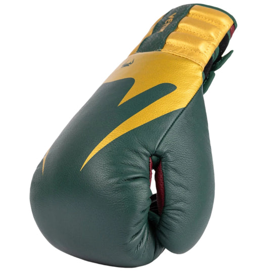 Venum Reverso Boxing Gloves - Emerald Green/Gold