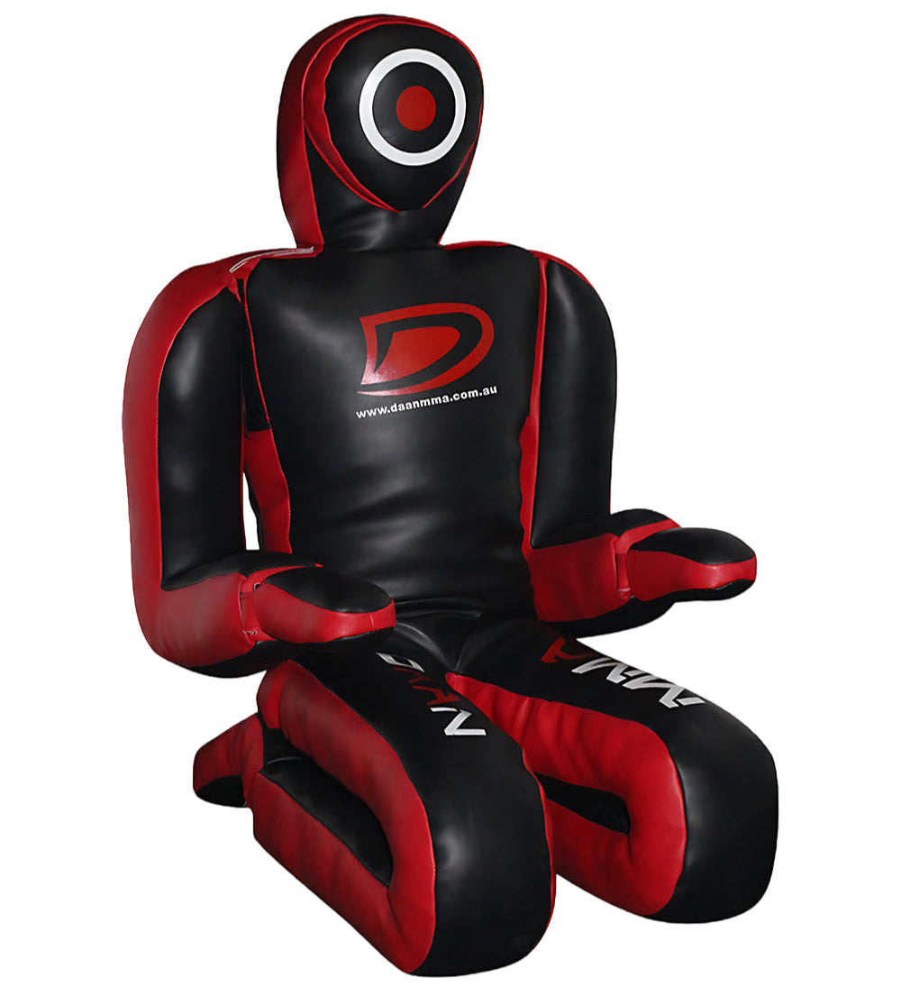 Black and red mma dummy 