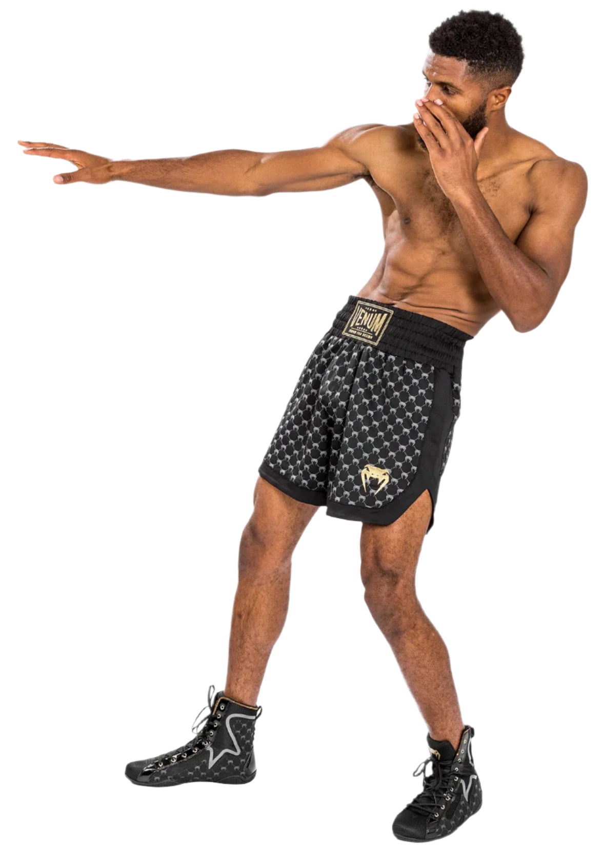 Venum Monogram Boxing Short - Black