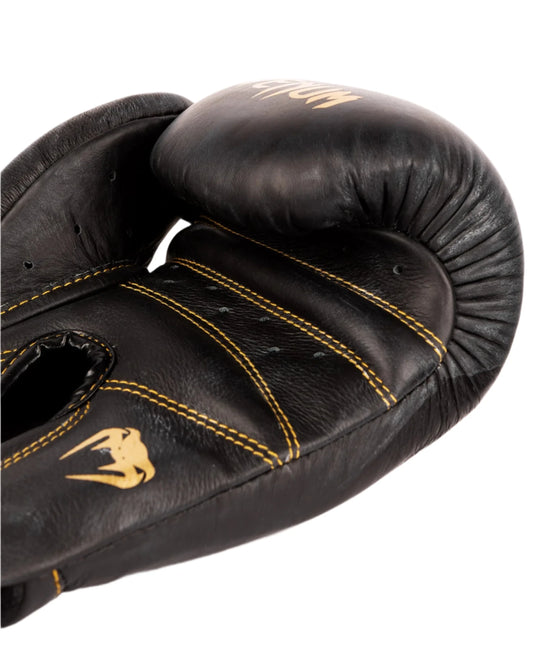 Venum Giant 2.0 Pro Boxing Gloves Velcro - Black/Black-Gold