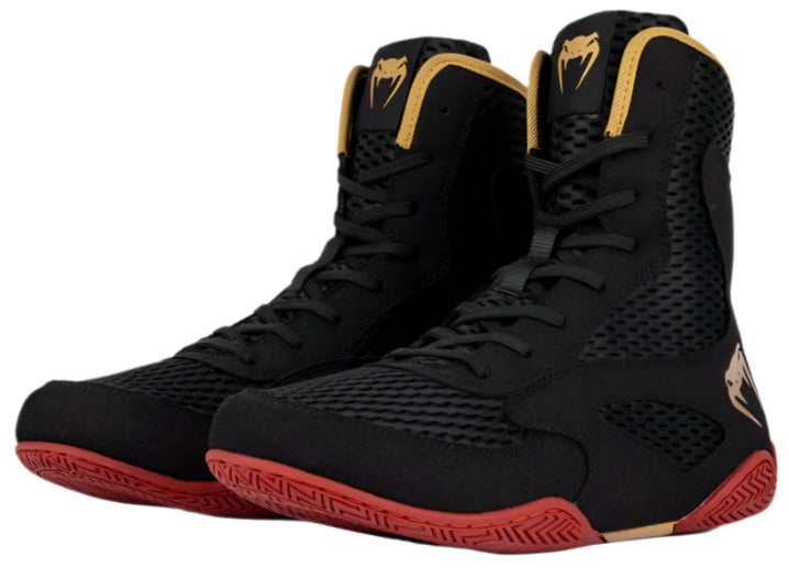 Venum Contender Boxing Shoes - Black/Gold/Red