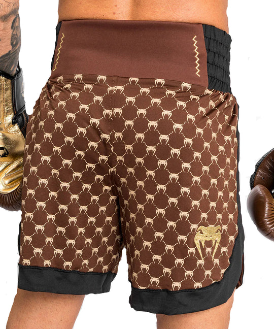 Venum Monogram Boxing Short - Black/Brown