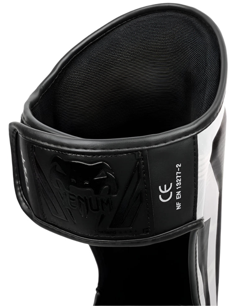 Venum Elite Shin Guards - White/Camo