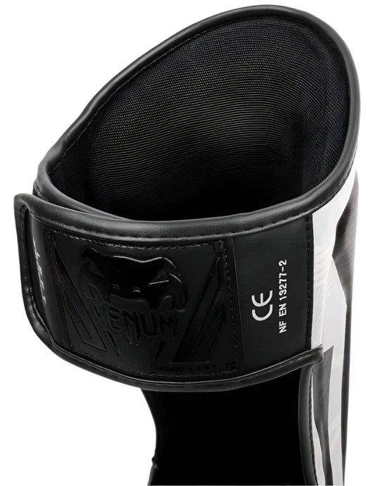 Venum Elite Shin Guards - White/Camo