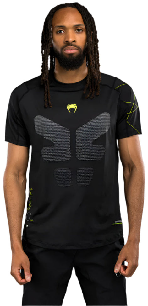 Venum Training Camp 4.0 Dry Tech T-Shirt - Black/Neon Green