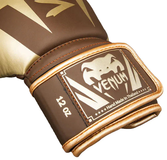 Venum Elite Boxing Gloves - Dark Brown