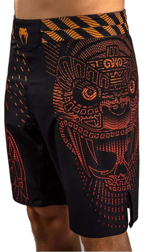 Venum Quetzal Fury Fightshorts - Black/Fury Red/ Tangerine