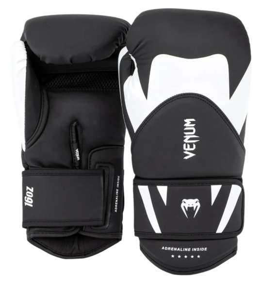 Venum Challenger 4.0 Boxing Gloves - Black/White