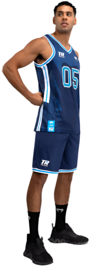Venum X Top Rank Original Men's Basketball Jersey - Navy Blue