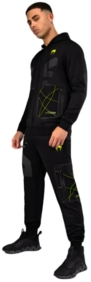 Venum Training Camp 4.0 Full Zip Hoodie - Black/Neon Green
