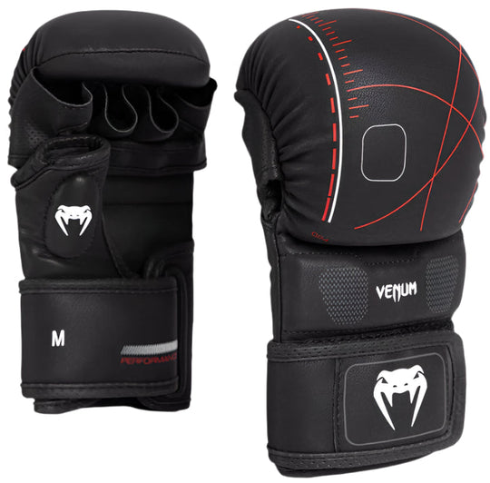 Venum Tactical XT Sparring Gloves - Black/Fire Red
