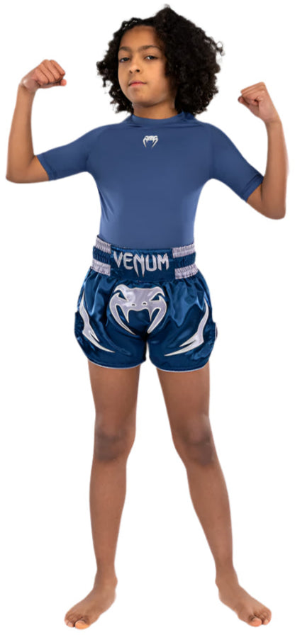 Venum Inferno Kids Thai Shorts - Royal Blue
