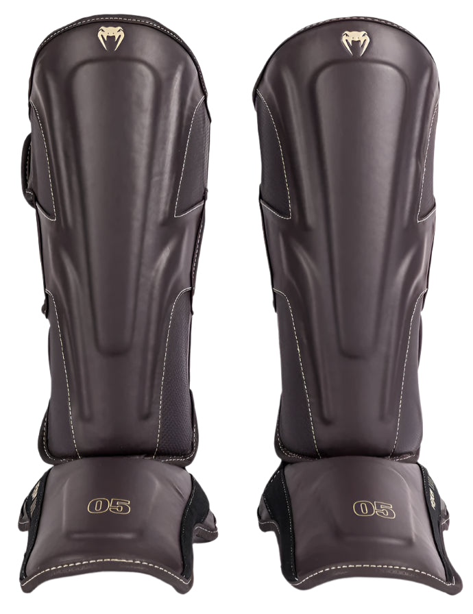 Venum Impact Evo Shin Guards - Chocolate