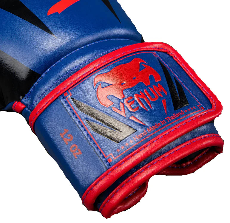Venum Elite Boxing Gloves - Dark Blue/Red