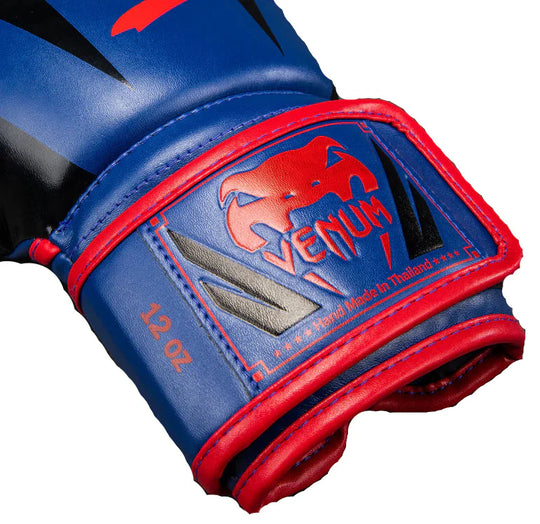 Venum Elite Boxing Gloves - Dark Blue/Red