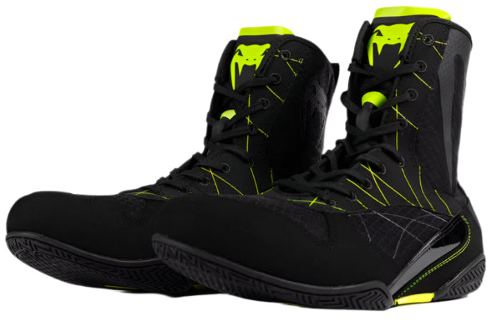 Venum Training Camp 4.0 Boxing Shoes - Black/Neon Green