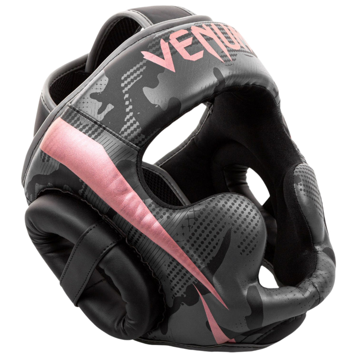 Venum Elite Boxing Headgear - Black/Pink Gold