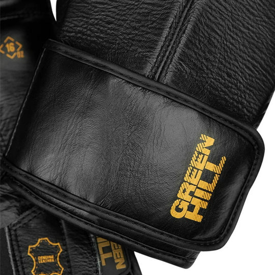 Green Hill Boxing Gloves Power Padded Training - Black