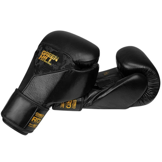 Green Hill Boxing Gloves Power Padded Training - Black