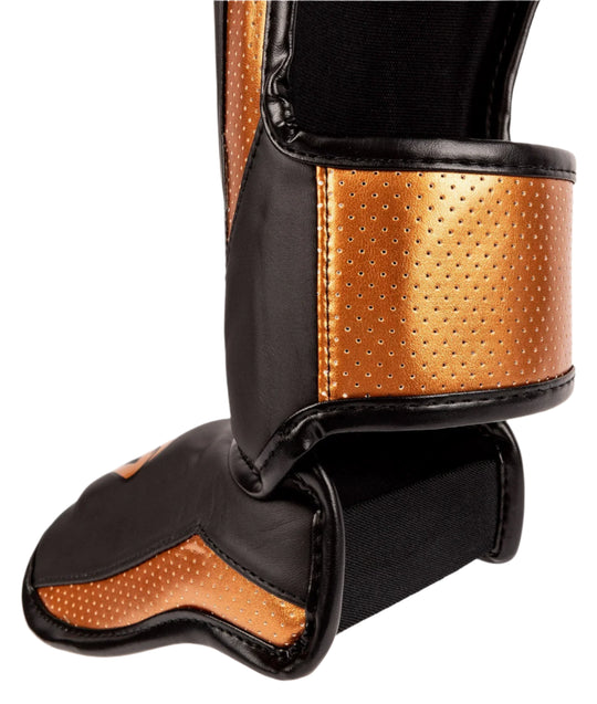 Venum Elite Evo Shinguards - Black/Bronze