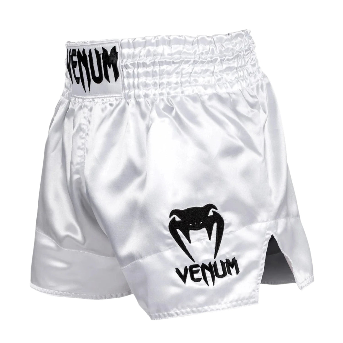 Venum Classic Muay Thai Shorts - White/Black