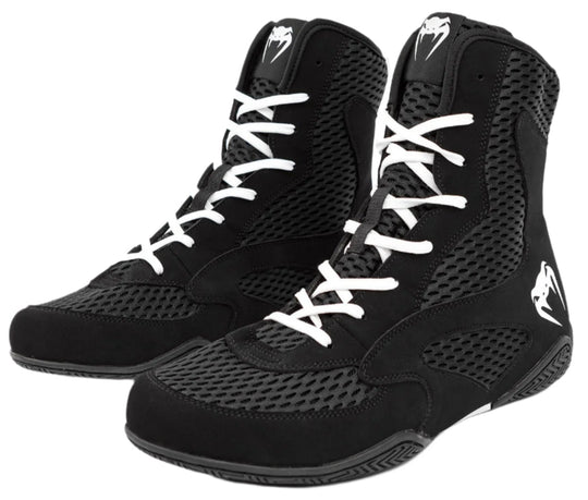 Venum Contender Boxing Shoes - Black/White