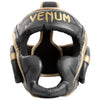 Venum Elite Boxing Headgear - Dark Camo/Gold
