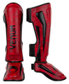 Venum Elite Shin Guards - Red Camo