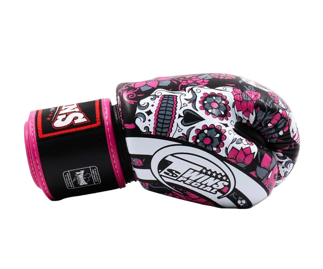Twins Special Skull Boxing Gloves - Pink