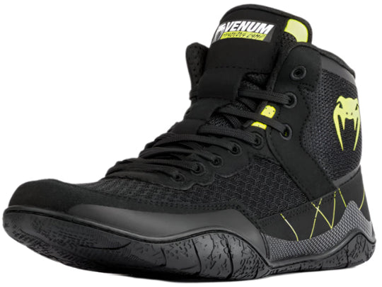 Venum Training Camp 4.0 Wrestling Shoes - Black/Neon Green