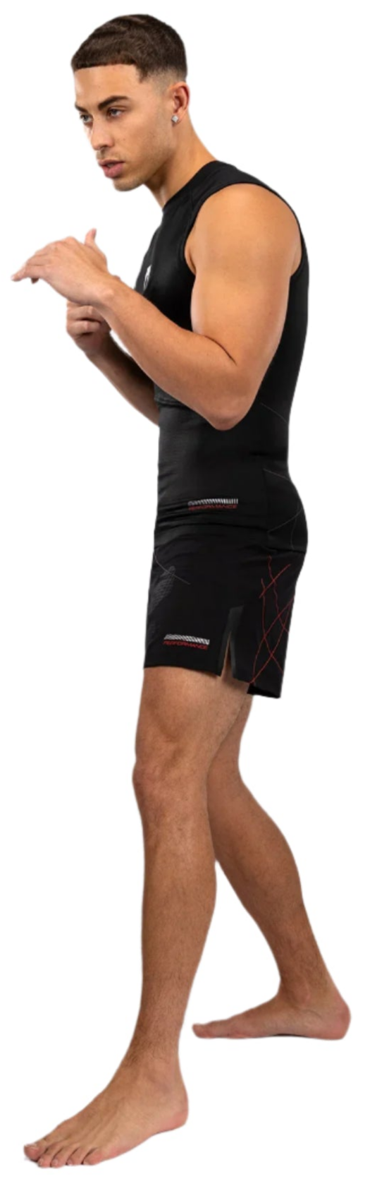 Venum Tactical XT Men's Long Sleeve Rashguard - Black/Fire Red