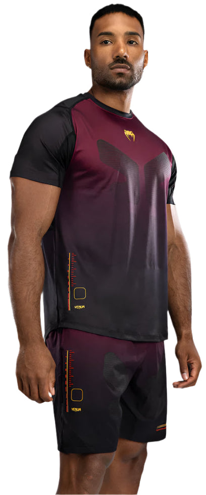Venum Tactical XT Dry Tech T-Shirt - Black/Burgundy/Gold