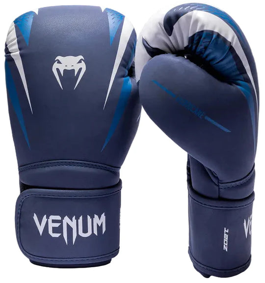 Venum Hurricane Boxing Gloves - Midnight Blue/ White